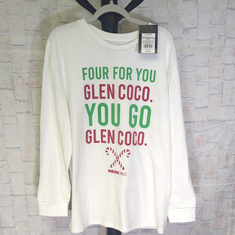 NWT Art Class Girls Large Christmas Mean Girls T-shirt L 10 / 12